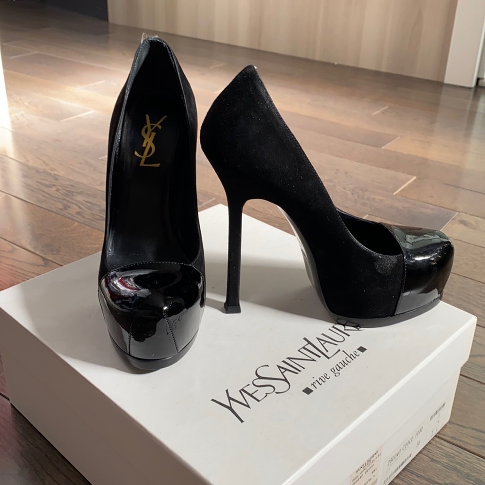 YSL Tribute Pumps black size 6